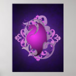 Urban Fantasy Pink Dragon Poster