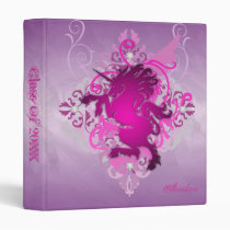 Urban Fantasy Pink Unicorn Class Of  Binder