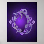 Urban Fantasy Purple Dragon Poster