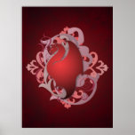 Urban Fantasy Red Dragon Poster