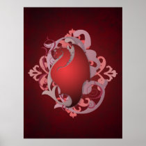 Urban Fantasy Red Dragon Poster