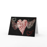 Urban Fleur Winged Heart Greeting Card