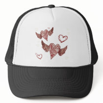 Urban Fleur Winged Heart hats