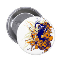 Urban Floral Button buttons