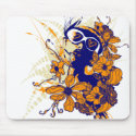 Urban Floral Mousepad by brev87 Urban Floral Mousepad