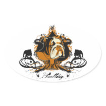 Urban Flourish English Bulldog Sticker