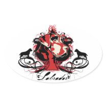 Urban Flourish Labrador Sticker stickers