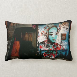 Urban Fragments - Street Art - New York City Throw Pillows