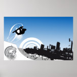 Urban Freestyle Snowboarding Poster posters