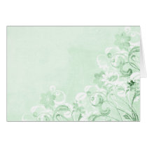 flower, flowers, floral, flora, flourish, garden, nature, art, design, pattern, urban, grunge, distressed, gift, gifts, pastel, green, greeting, card, note, cards, rsvp, rsvp card, save the date, wedding, congratulations, thank you, thank you card, blank, customizable, customize, pretty, Card with custom graphic design