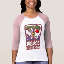 urban gardening raglan t-shirts