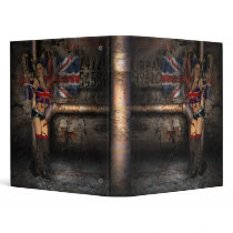 Urban Graffiti Binder With Union Jack Sexy Woman by moonlake Urban Graffiti Binder With Union Jack Sexy Woman