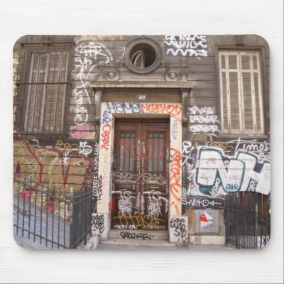 Urban graffitis mouse mats by affreeisenlohr