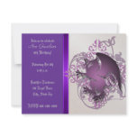 Urban Grape Fantasy Griffin Birthday Party Invite