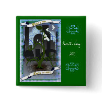 (urban green) earth day buttons