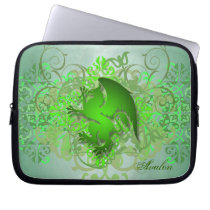 Urban Green Fantasy Griffin Laptop Sleeve