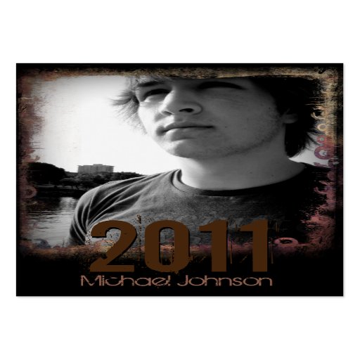 Urban Grunge Graduation Announcement Card Business Cards