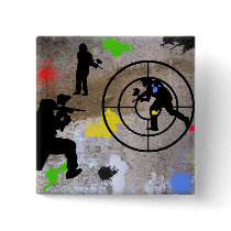 Urban Guerilla Paintball Pinback Button