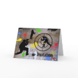 Urban Guerilla Paintball Invited Cards