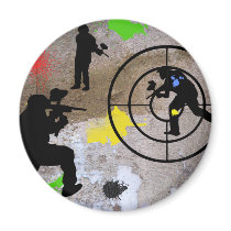Urban Guerilla Paintball Fridge Magnet