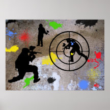 Urban Guerilla Paintball Poster