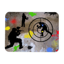 Urban Guerilla Paintball Rectangular Magnets