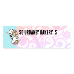 urban indie comic pastry chef baking gift tags,... business card templates