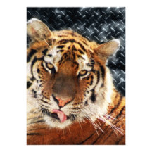 Urban Jungle - Diamonds and Tigers Custom Invitation