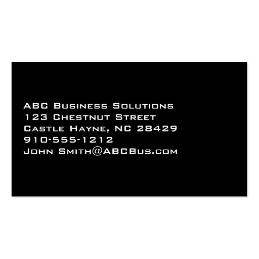 Urban Modern Professional Business Cards (back side)