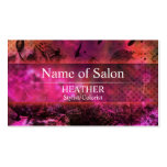 Urban Pink Floral Salon Business Card