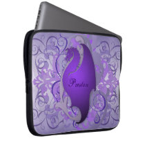 Urban Purple Fantasy Scroll Dragon Laptop Sleeve