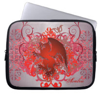 Urban Red Fantasy Griffin Laptop Sleeve