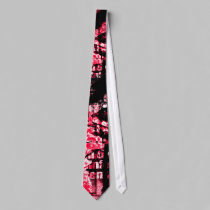 Urban Red Graffiti ties