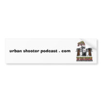 urban shooter podcast . com bumper stickers
