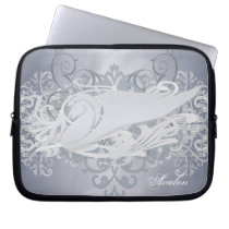 Urban Silver Fantasy Pegasus Laptop Sleeve