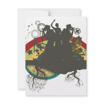 urban singers vector personalized invite