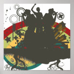 urban singers vector posters