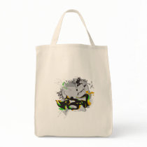 urban skateboard graffiti tote bag