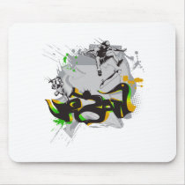 urban skateboard graffiti mouse pads