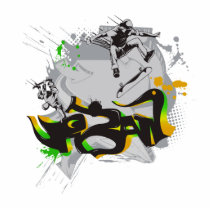 urban skateboard graffiti photo sculptures