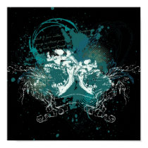 Urban Skull Splatter posters