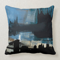 urban skyscraper  American MoJo Throw Pillows pillows