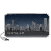 Urban Sprawl distressed Doodle speaker (blue) speakers