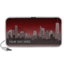 Urban Sprawl distressed Doodle speaker (red) speakers