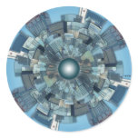 Urban Sprawl Round Sticker