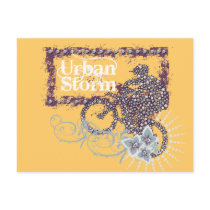 Urban Storm Biking T-shirts and Gifts Post Cards