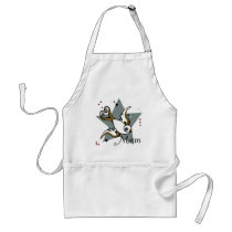 Urban Tattoo Swallow Bird Design aprons