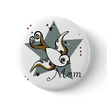 Urban Tattoo Swallow Bird Design buttons