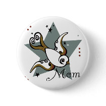Urban Tattoo Swallow Bird Design buttons