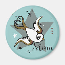 Urban Tattoo Swallow Bird Design magnets